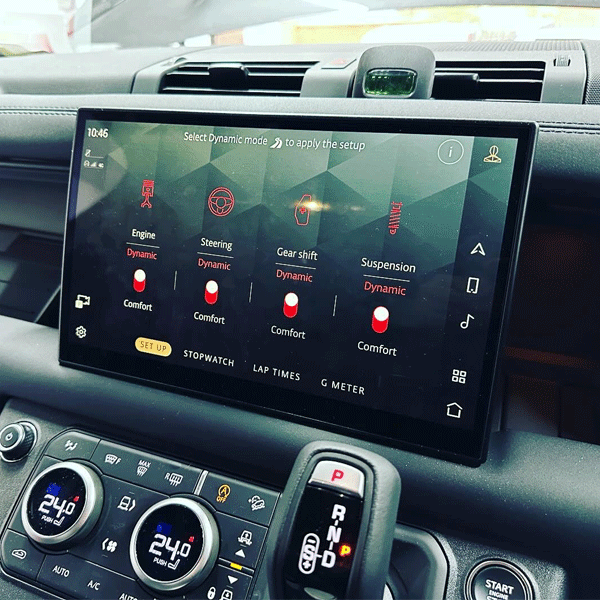 Defender OEN Screen upgrades to 11.4 inc, fully installed and activated with official JLR software