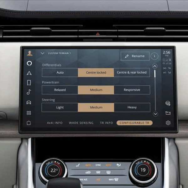 Configurable Terrain Response mode for Range Rover L460 Activation